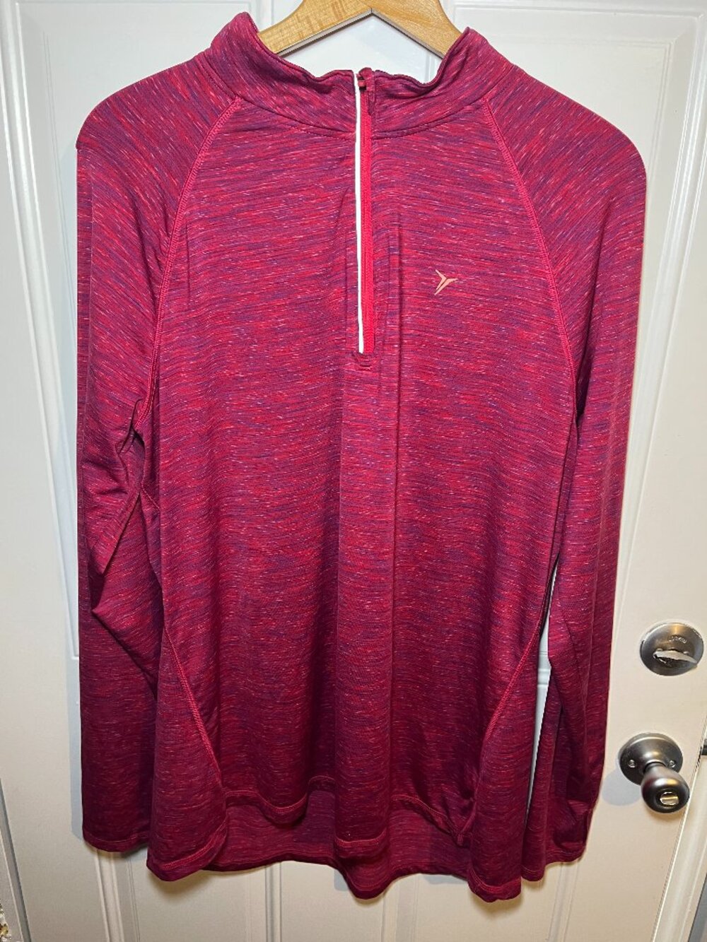 Old Navy Active XXL Pink Space Dye 1/4 Zip Top